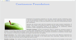 Desktop Screenshot of continence-foundation.org.uk